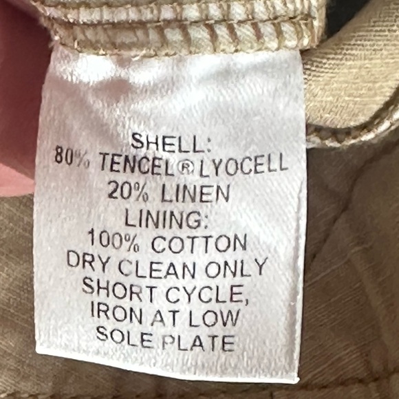 Peruvian Connection | Tan Linen Blend Wide Leg Trousers - Picture 5 of 6